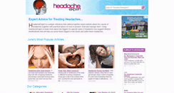 Desktop Screenshot of headacheexpert.co.uk
