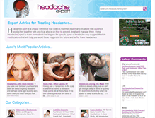 Tablet Screenshot of headacheexpert.co.uk